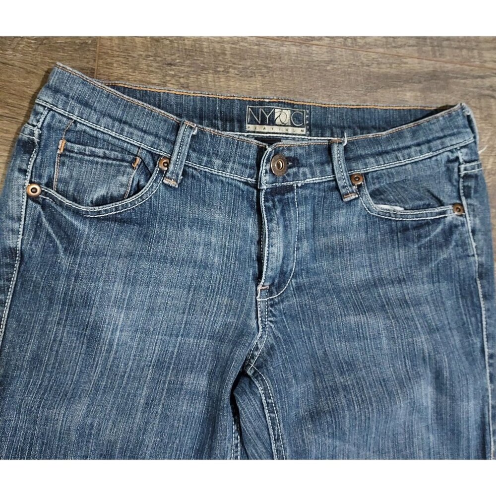 NY&C Brand Women's Flare Jeans Size 8 Wash Denim - Picture 14 of 14